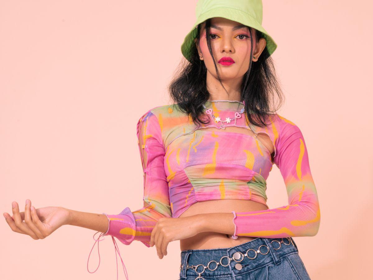 Áo baby tees phối y2k style