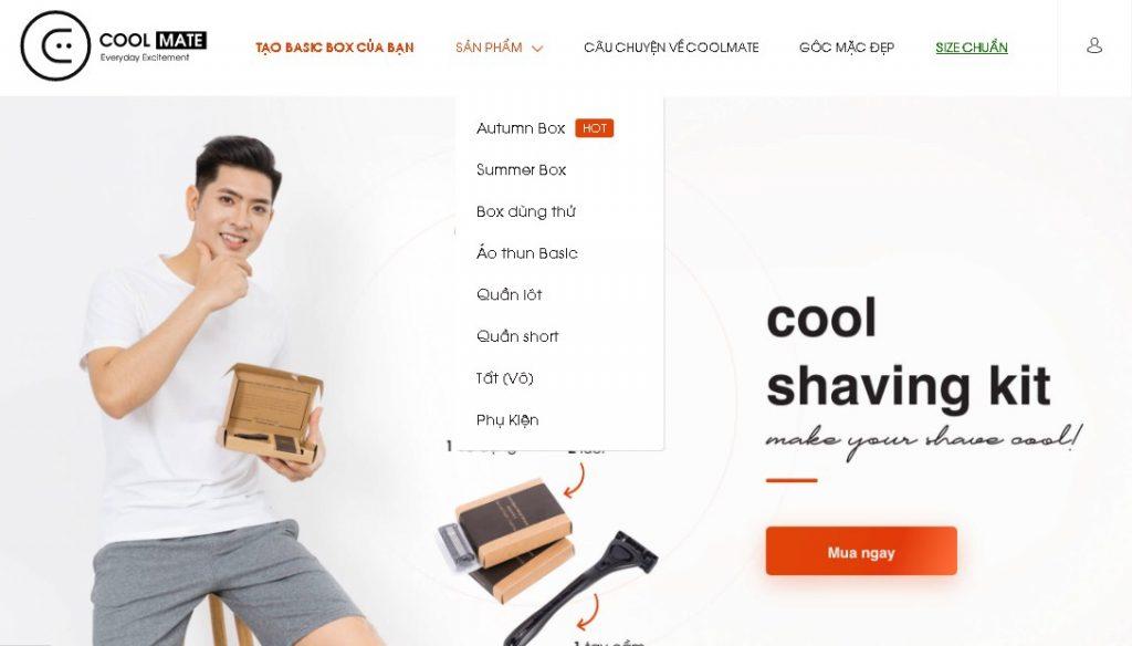 giải pháp mua sắm Coolmate