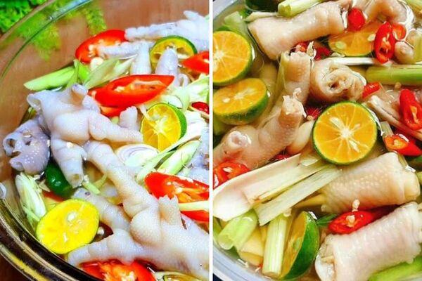 Chân gà ngâm sả tắc mê ly cho bạn gái ở TP.HCM