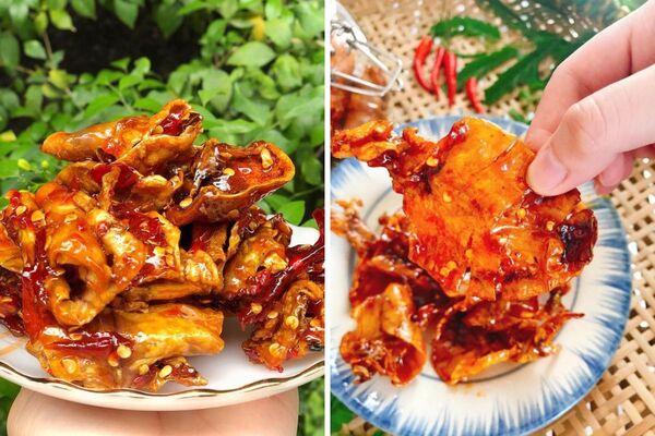 Mua đồ ăn vặt mực rim cay cho người yêu ở TP.HCM
