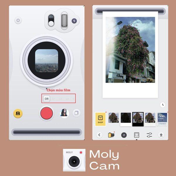 FIMO sở hữu giao diện chụp ảnh giống như một chiếc máy cơ