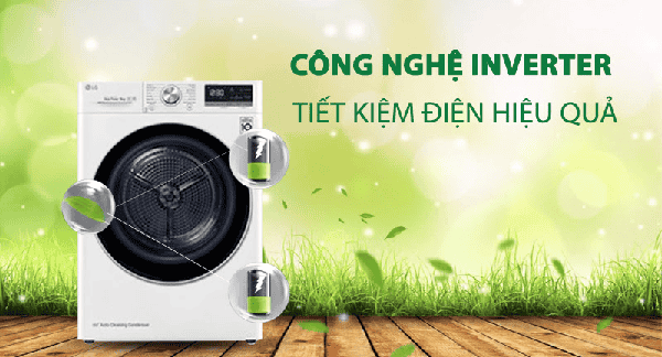 Các loại máy sấy quần áo đều tích hợp công nghệ Inverter