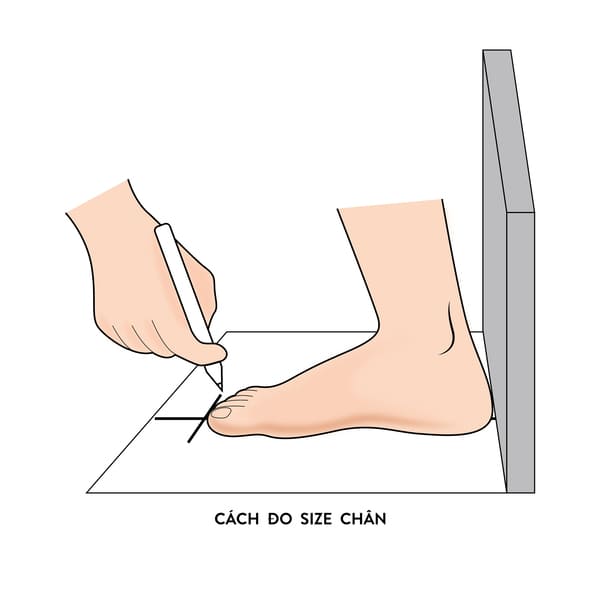 Để có thể xác định đúng size giày thì các bạn cần đo chính xác kích thước của chân mình (Nguồn: Internet)