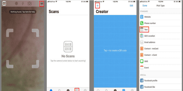 Cách tạo mã QR tỏ tình trên iOS cũng tương tự