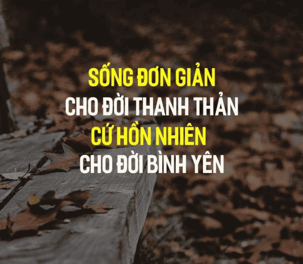 Sống đơn giản cho đời thanh thản – Cứ hồn nhiên cho đời bình yên