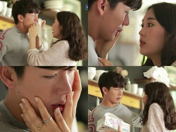 Nhiều cảnh phim ngọt ngào được hai diễn viên thể hiện thành công