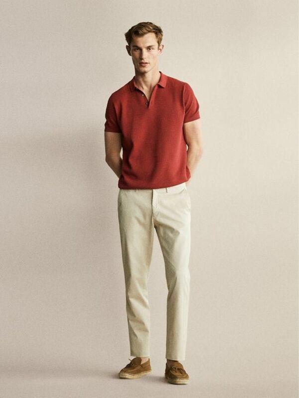 Áo polo dáng classic fit sẽ phù hợp cho bạn nam quá cỡ ( Ảnh: Pinterest )