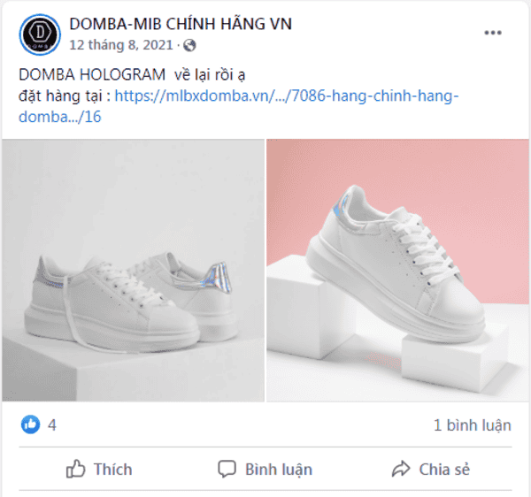 Cửa hàng bán giày Domba chính hãng tại Sài Gòn 