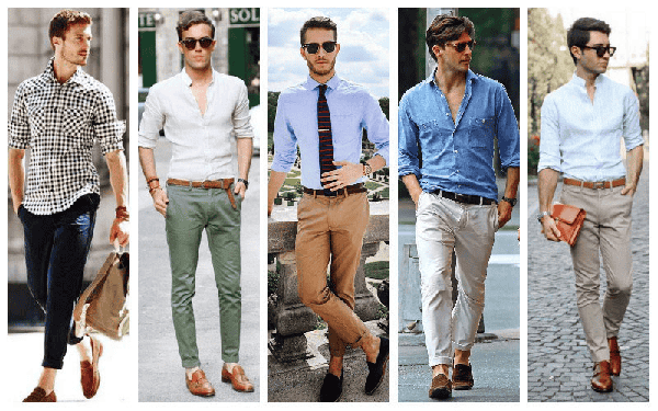 Quần chinos phối cùng giày Loafers tạo nên sự giao thoa thẩm mỹ tuyệt vời