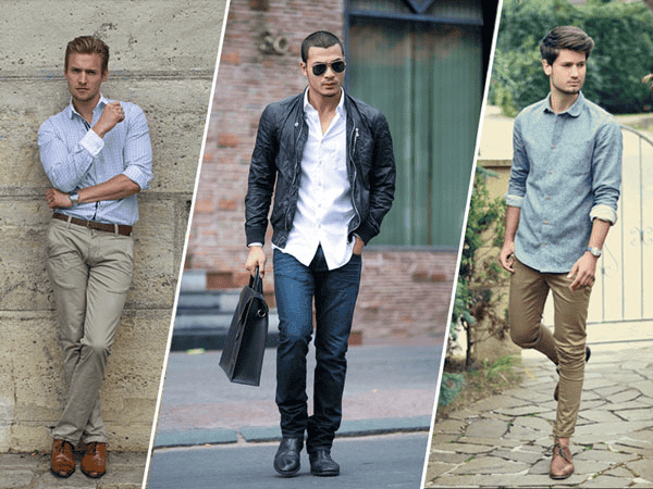 Quần chinos và giày Oxford hay Derby là sự lựa chọn hoàn hảo cho quý ông lịch lãm