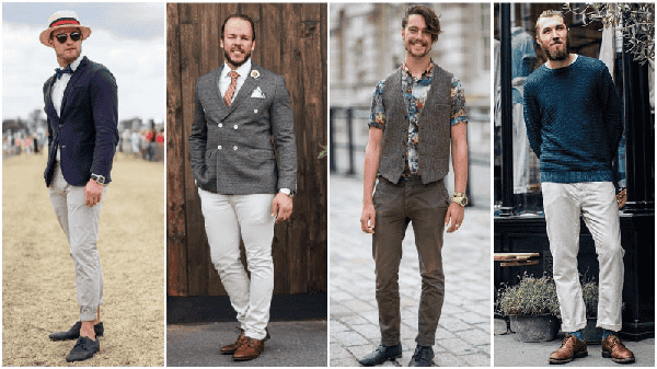 Giày Brogue cũng là gợi ý không tồi cho chàng phối cùng quần chinos