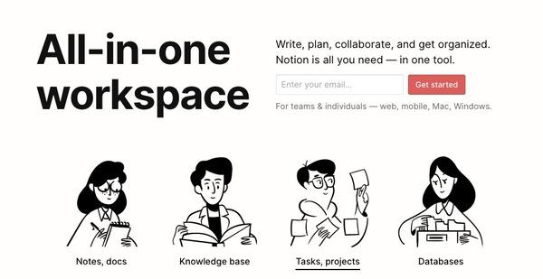 Notion - nhiều tính năng đa dạng