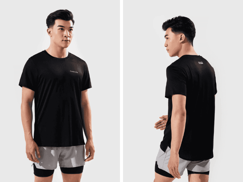 Áo thun chạy bộ nam Essential Fast & Free Run