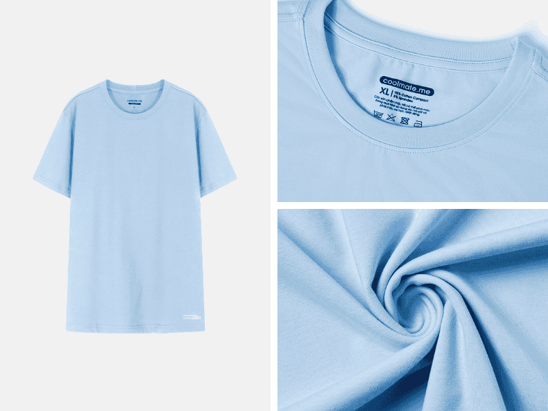 Áo thun nam Cotton Compact phiên bản Premium