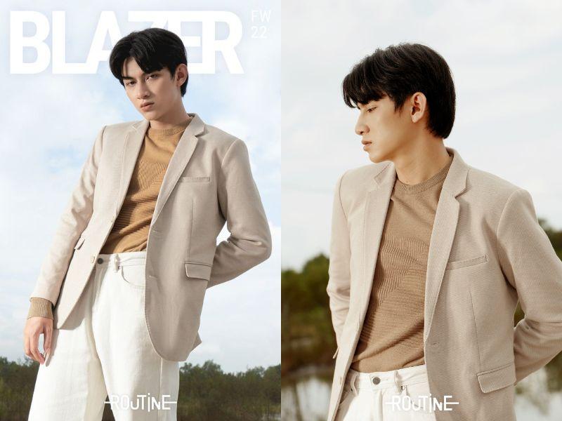 Chi tiết áo blazer Routine