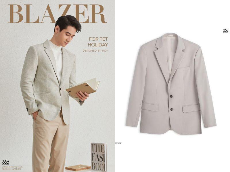 Chi tiết áo blazer 360 Boutique