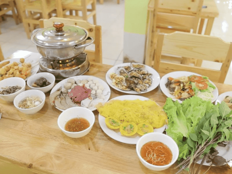 món ăn Buffet chay Như Tâm