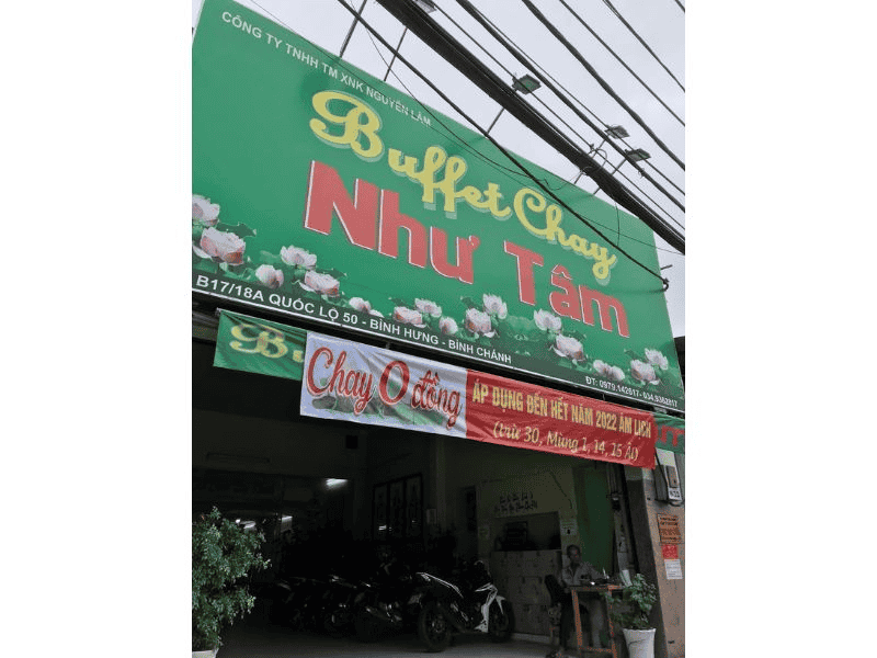 Buffet chay Như Tâm