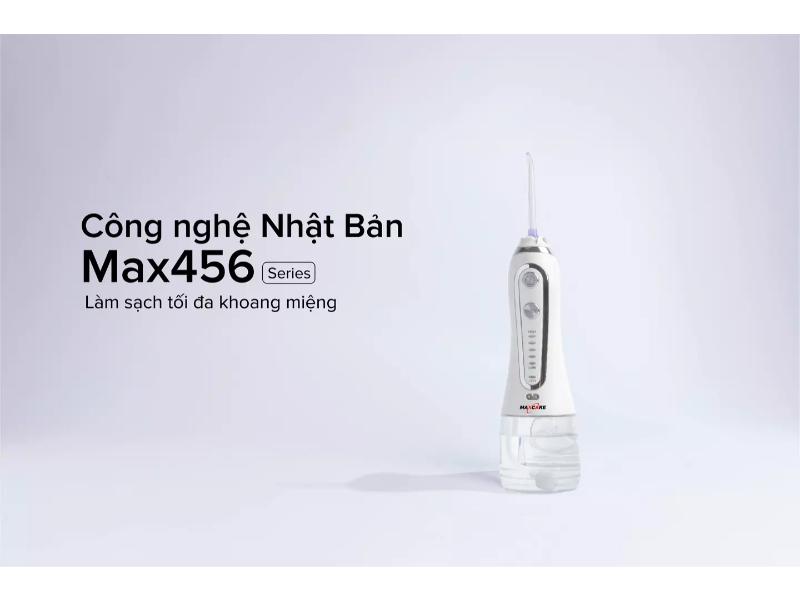 Máy tăm nước Maxcare sử dụng công nghệ vệ sinh răng miệng tiên tiến của Nhật Bản