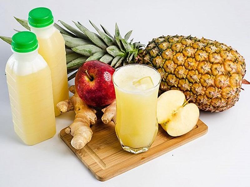 Công thức nước ép táo, dứa và dưa leo