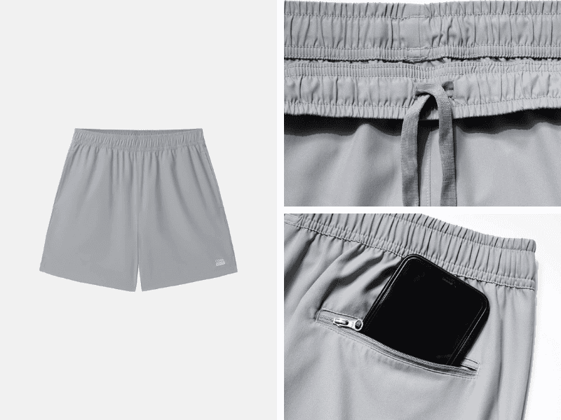 Quần short nam thể thao 5” New Ultra ( có túi sau)