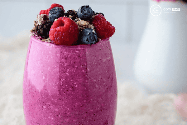 Smoothie thanh long, táo mát ngọt, bổ dưỡng