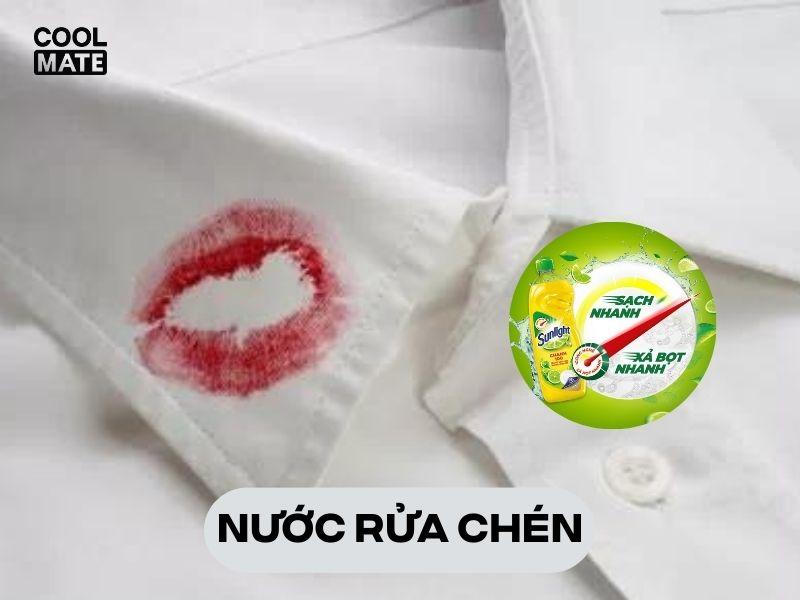 Dùng nước rửa chén 