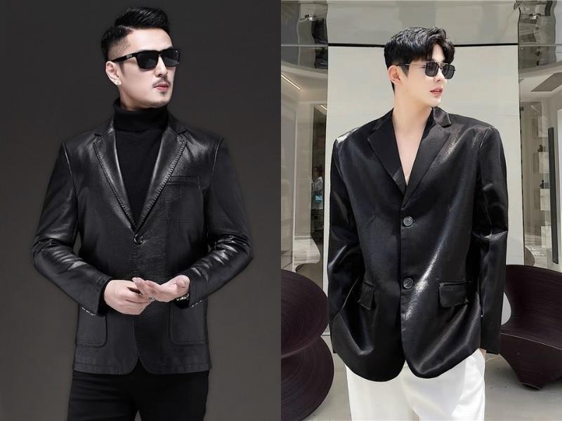 Áo blazer vải da sang trọng