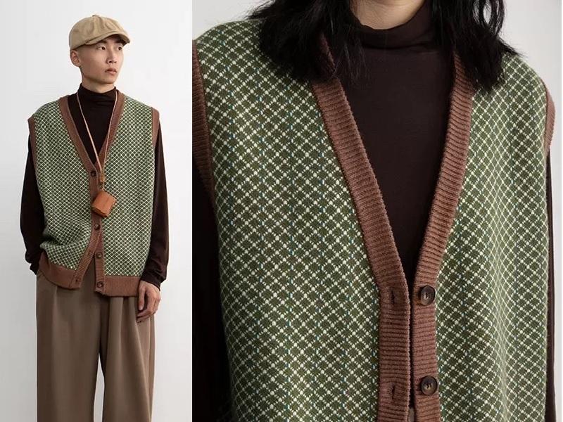 Áo blazer vải len