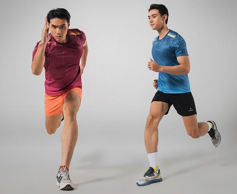 Trang phục chạy bộ thiết kế màu sắc nổi bật giúp các thương hiệu tăng độ nhận diện trên thị trường
