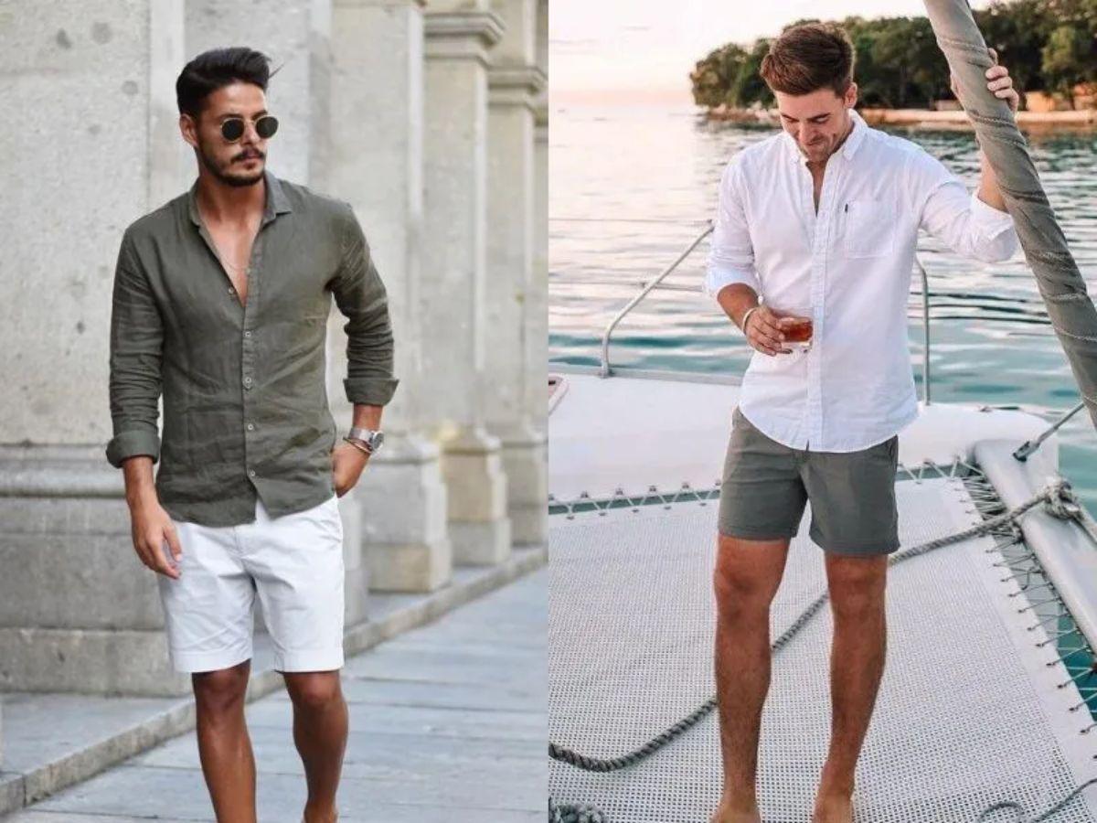 Để cân bằng với độ rộng của quần, bạn nên chọn áo có form dáng vừa vặn