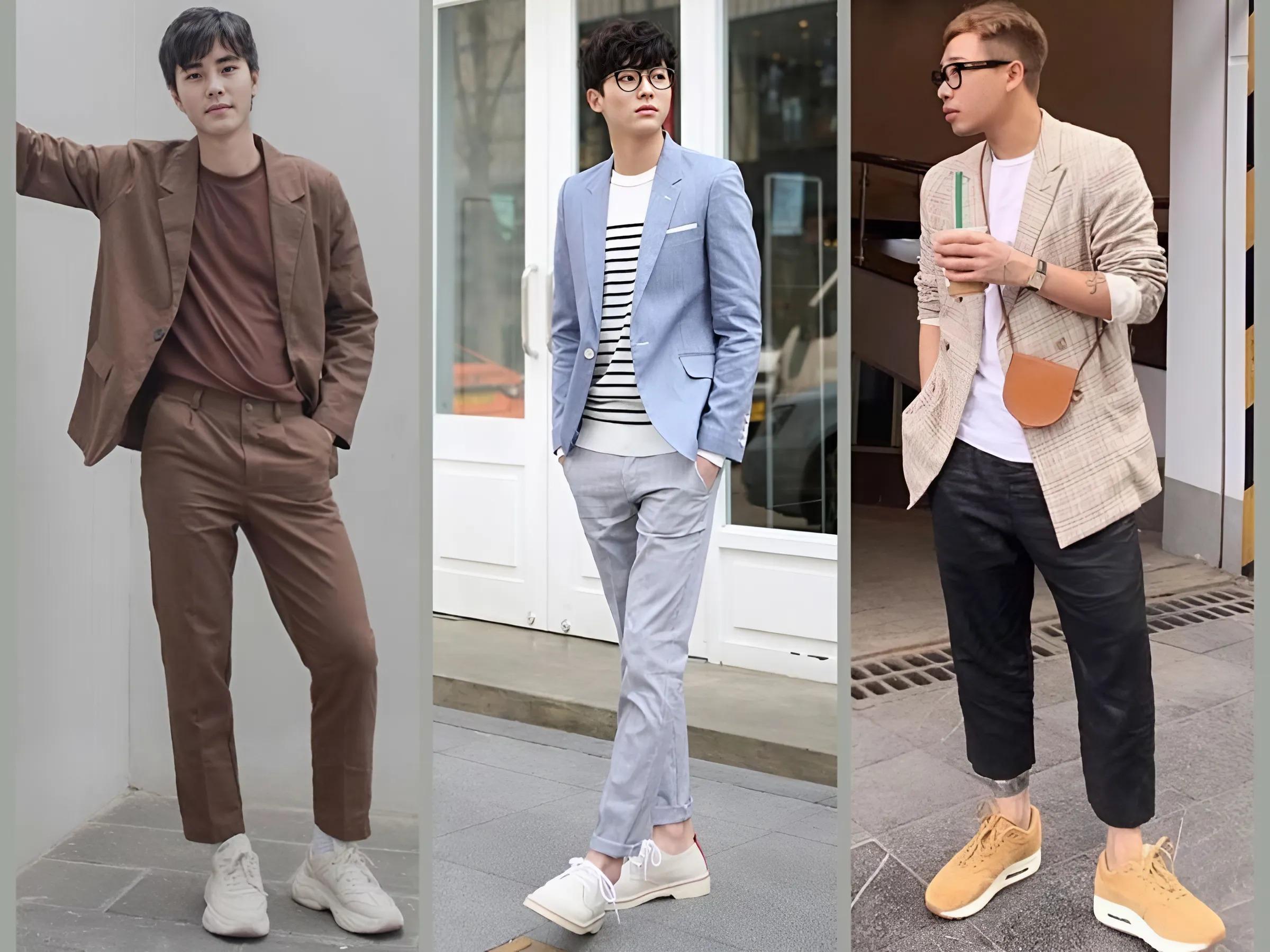 Layering Chuẩn Cool Boy (Đặc biệt miền Bắc) - Áo Thun/Sơ Mi + Áo Khoác + Quần Kaki + Giày Thể Thao