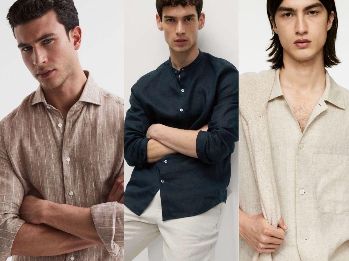 So sánh 3 kiểu cổ áo sơ mi linen: cổ Đức cổ điển, cổ Tàu tối giản và cổ Cuba phóng khoáng