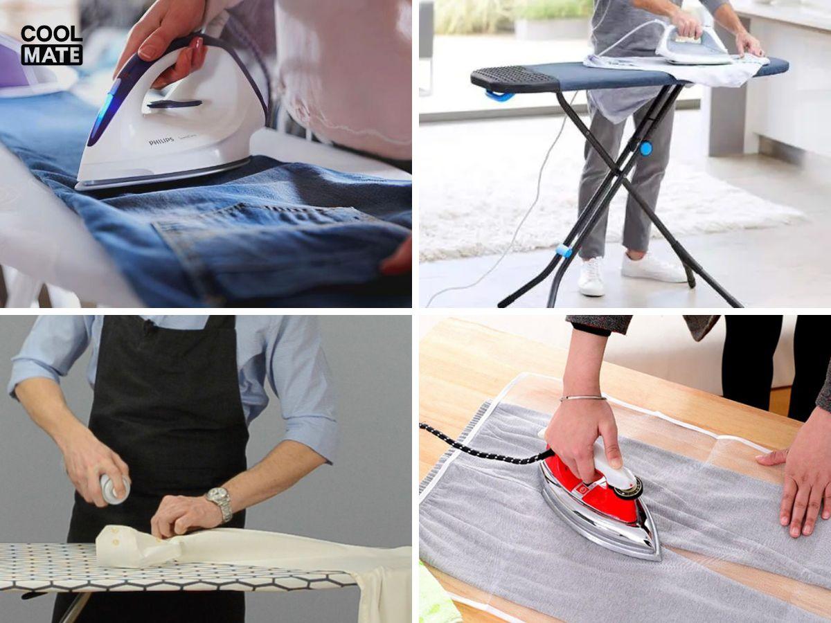Chuẩn bị đầy đủ dụng cụ để việc ủi quần jean hiệu quả và an toàn