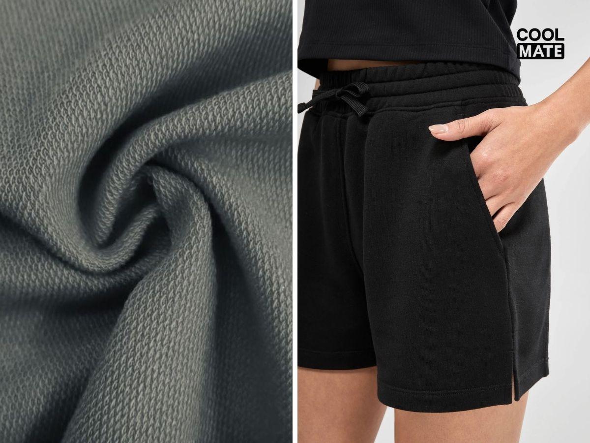 Vải French Terry là vải dệt kim thường làm từ Cotton mềm mại, thấm hút tốt, giữ ấm nhẹ