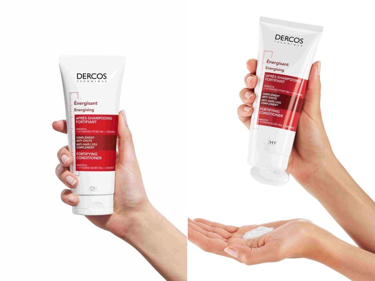 Vichy Dercos Energising Anti-Hairloss Conditioner là sản phẩm dầu xả đến từ thương hiệu dược mỹ phẩm Vichy