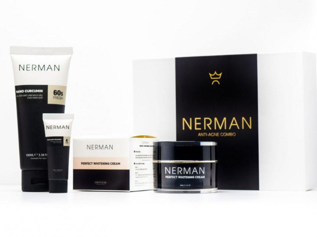 Bộ Combo Trắng Da Cho Nam Nerman Perfect Whitening