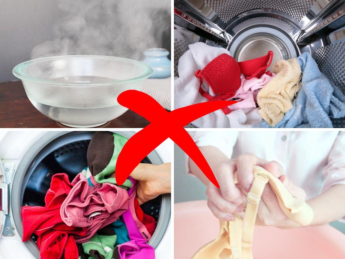 Nên tránh những sai lầm khi giặt áo ngực để áo được giữ form và độ bền tốt nhất
