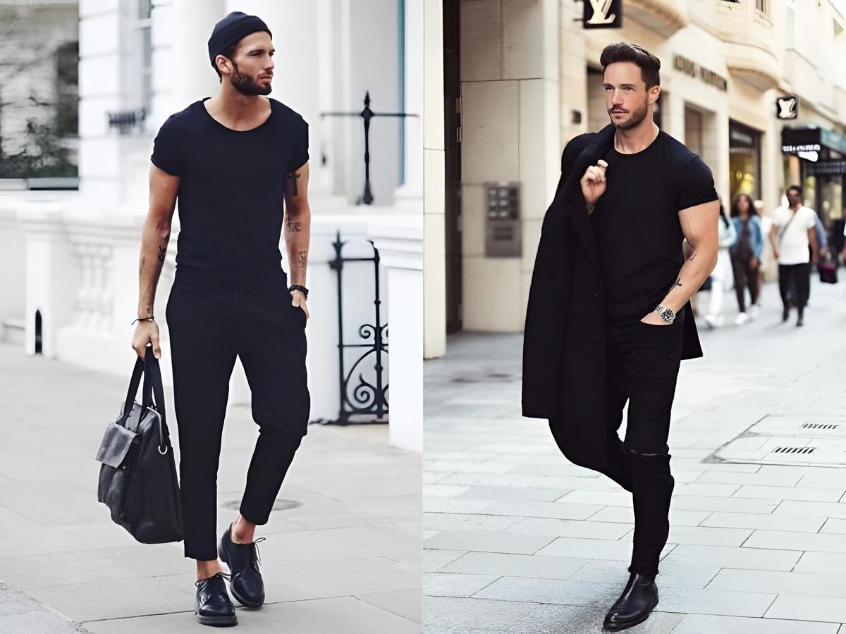 Outfit All Black Cá tính