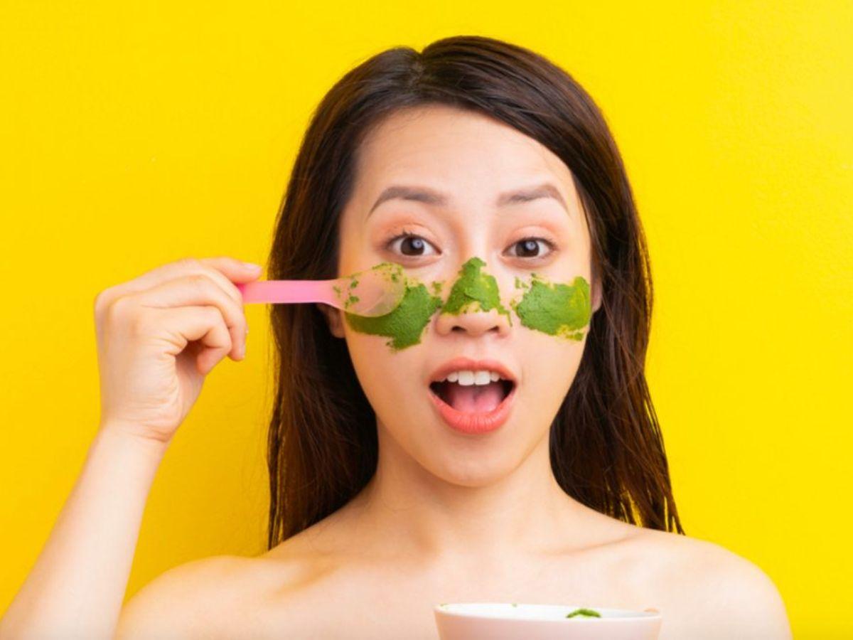 Chống oxy hóa, kiểm soát dầu cho da với mặt nạ trà xanh