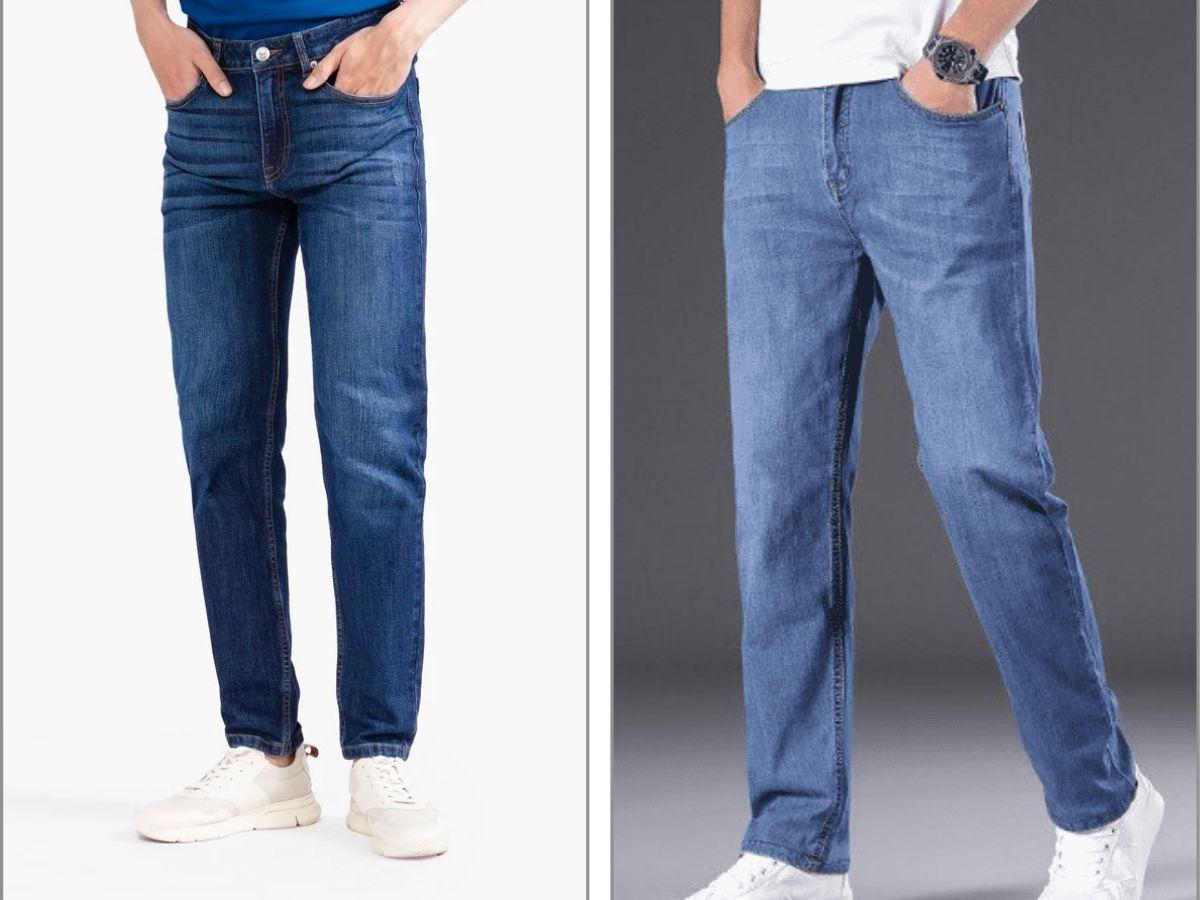 Quần Jean Slim fit và Straight fit