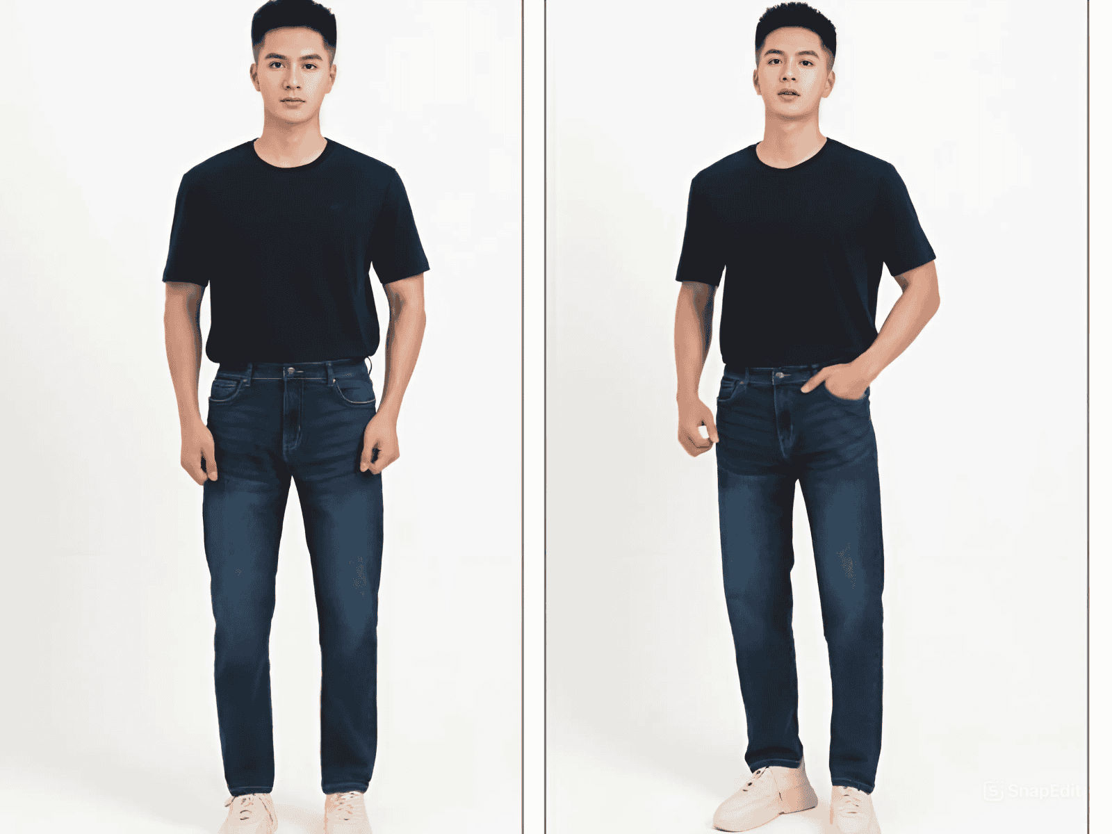 Quần Jean+ áo thun