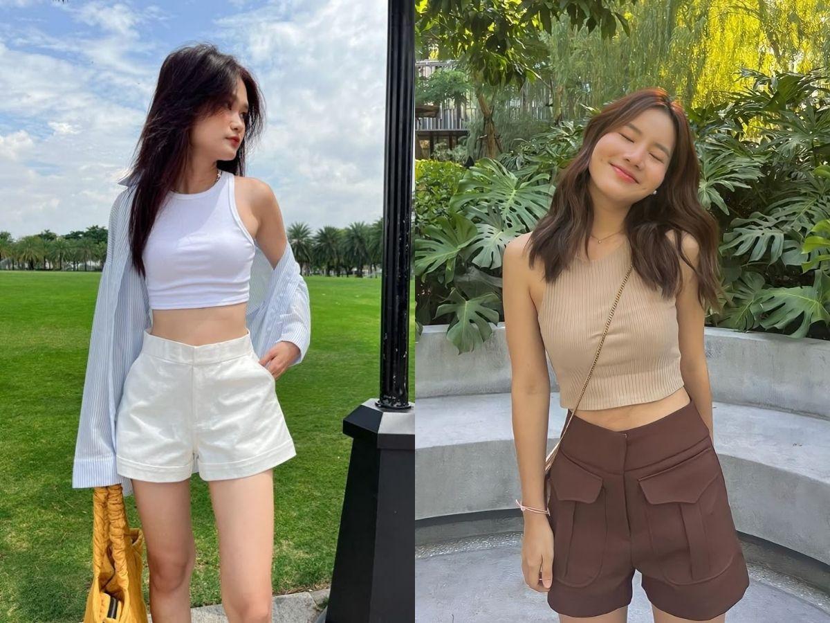 Mix croptop cùng quần short năng động ngày hè