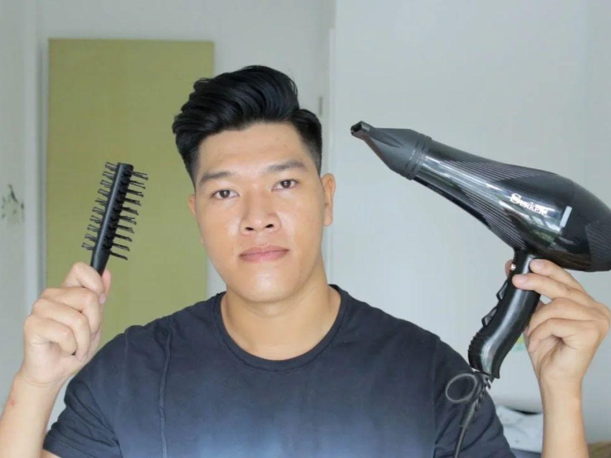 Sấy tóc để tạo kiểu và tạo đồ phồng cho mái tóc