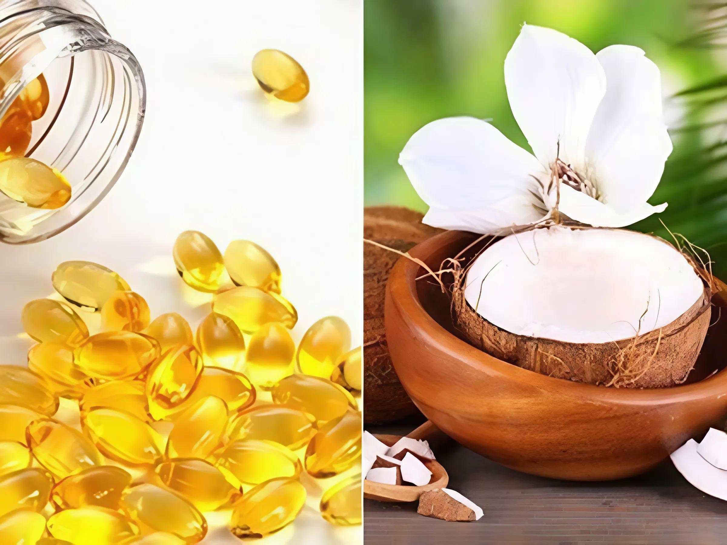 sử dụng dịch từ viên nang Vitamin E loại bôi ngoài da