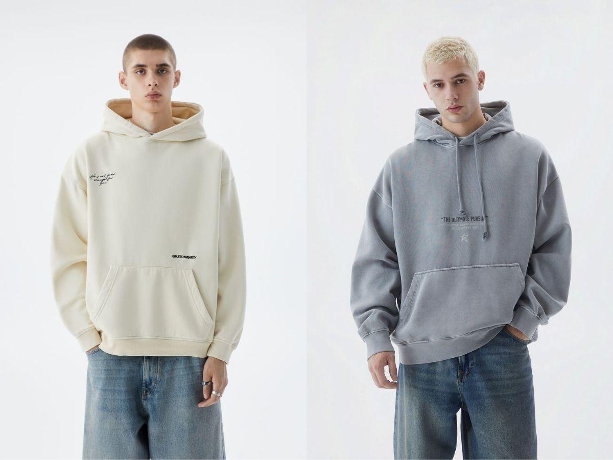 Áo hoodie nam cao cấp thường sử dụng chất liệu xịn như cotton 100% dày dặn