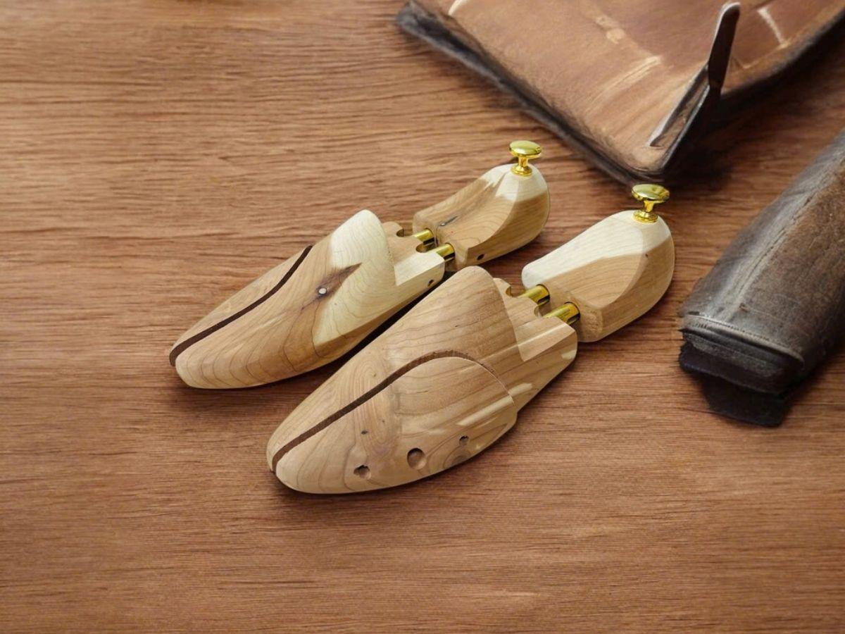 Dùng cây giữ form giúp giày luôn bền đẹp