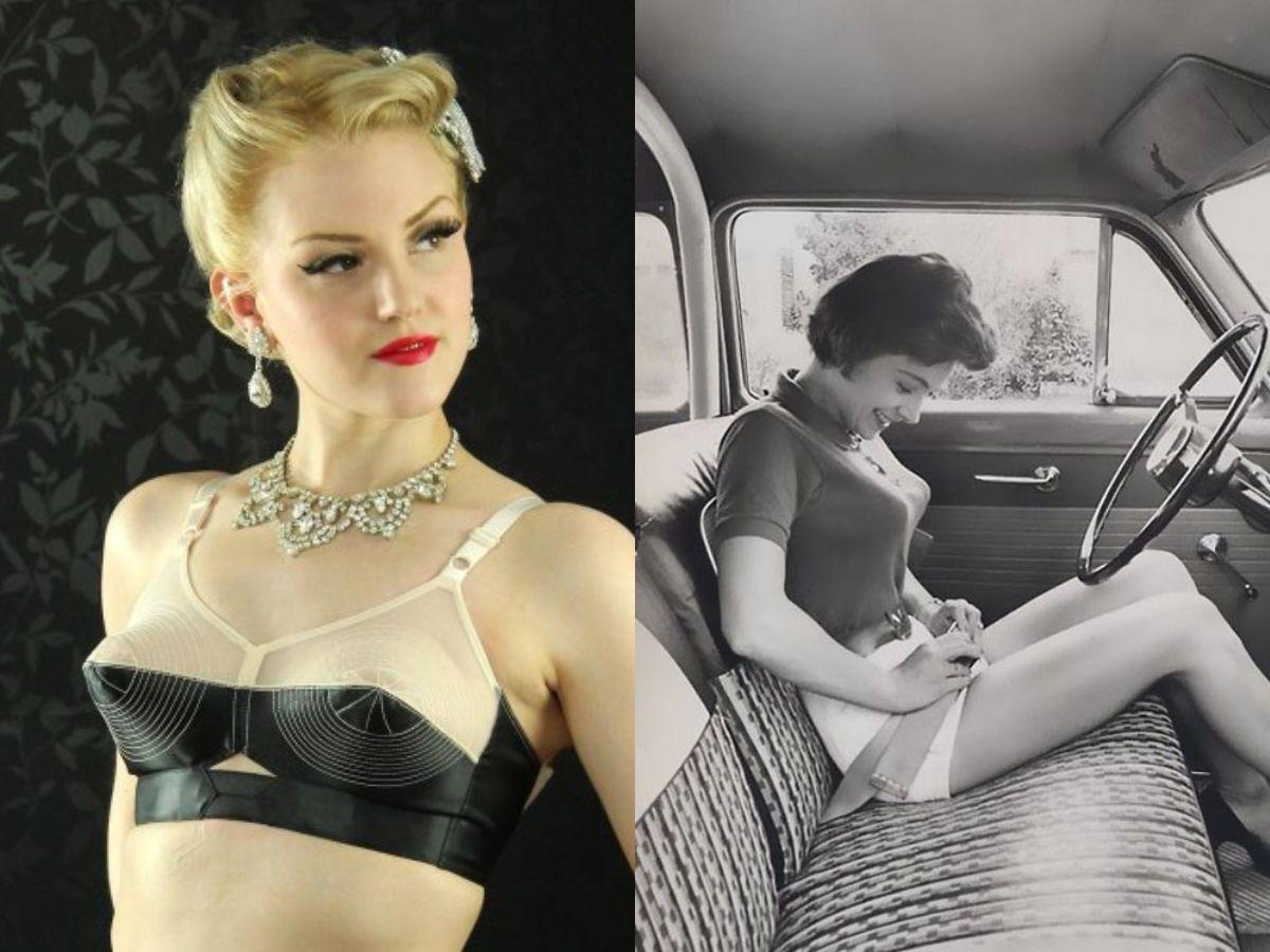 Áo ngực bullet bra thập niên 1950 cúp nhọn tôn dáng