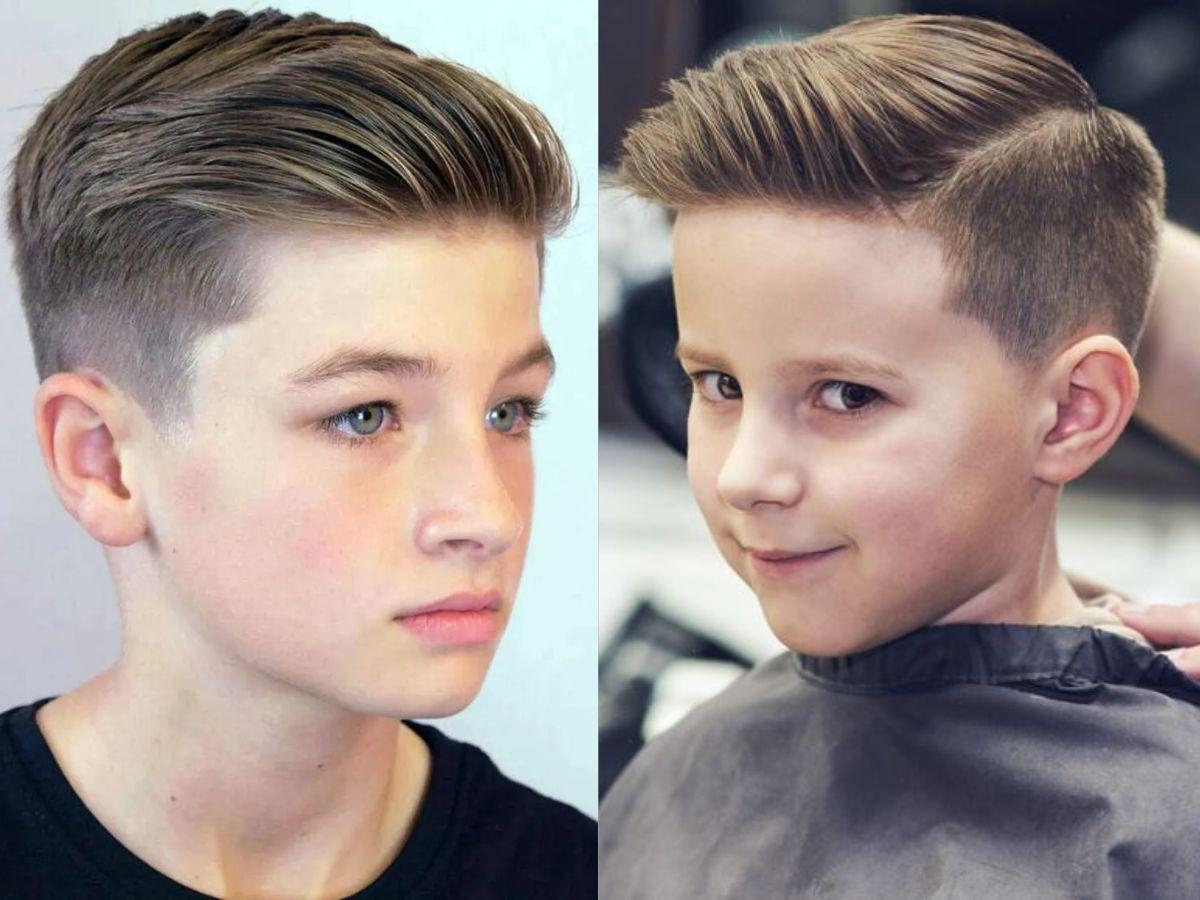 Tóc slick back lãng tử, bụi bặm cho các bé trai