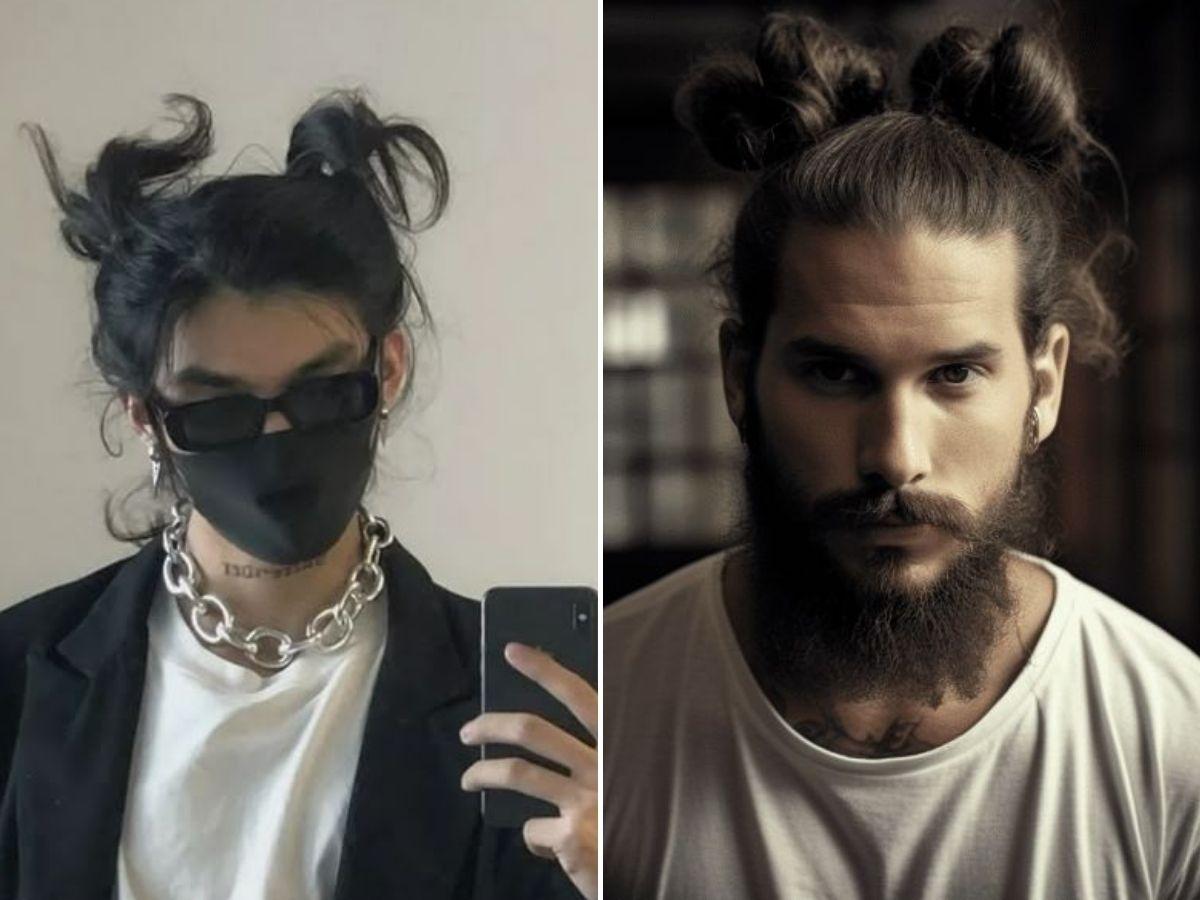 Double Man Bun